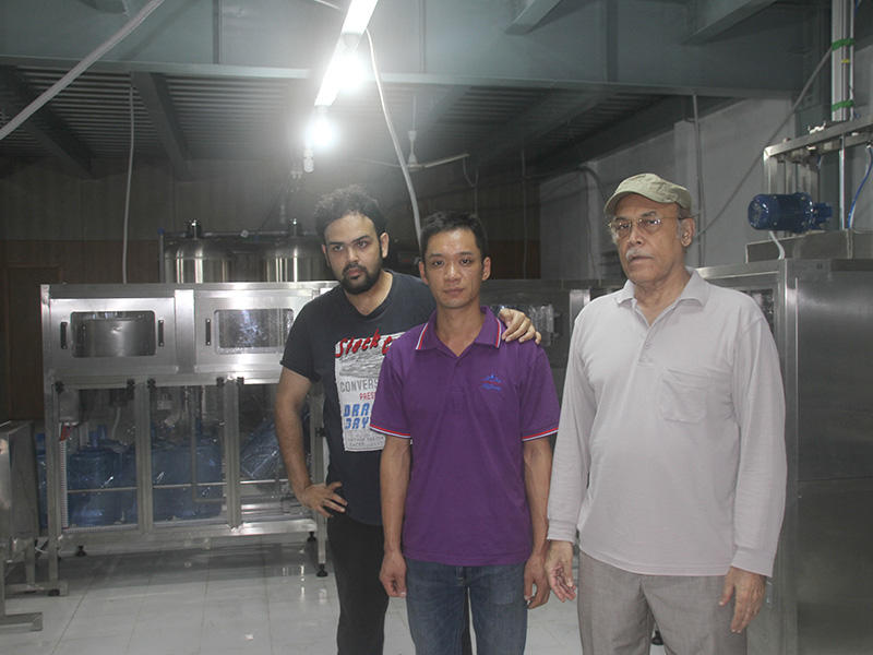 J&D finished the project of installing 5 Gallon Filling Line in Bangladesh